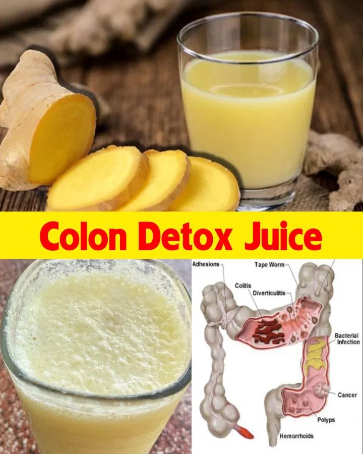 Colon Detox Juice: Apples, Ginger, and Lemon to Flush Out Toxins