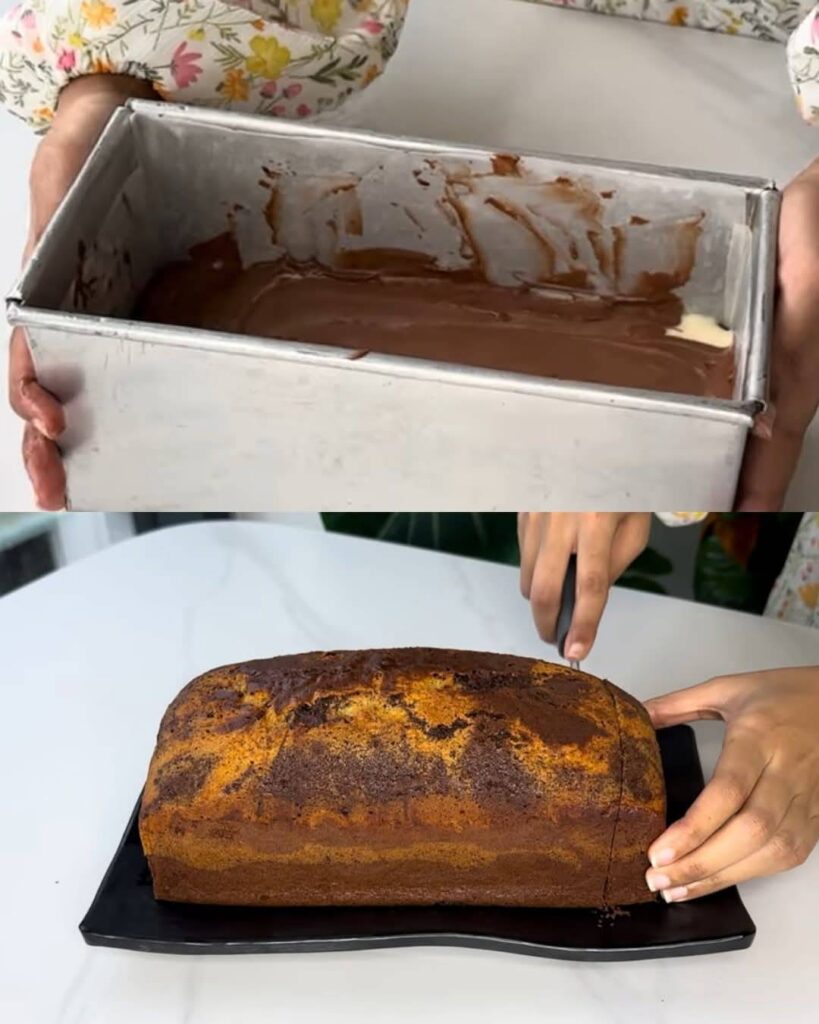 Chocolate Vanilla Marble Cake
