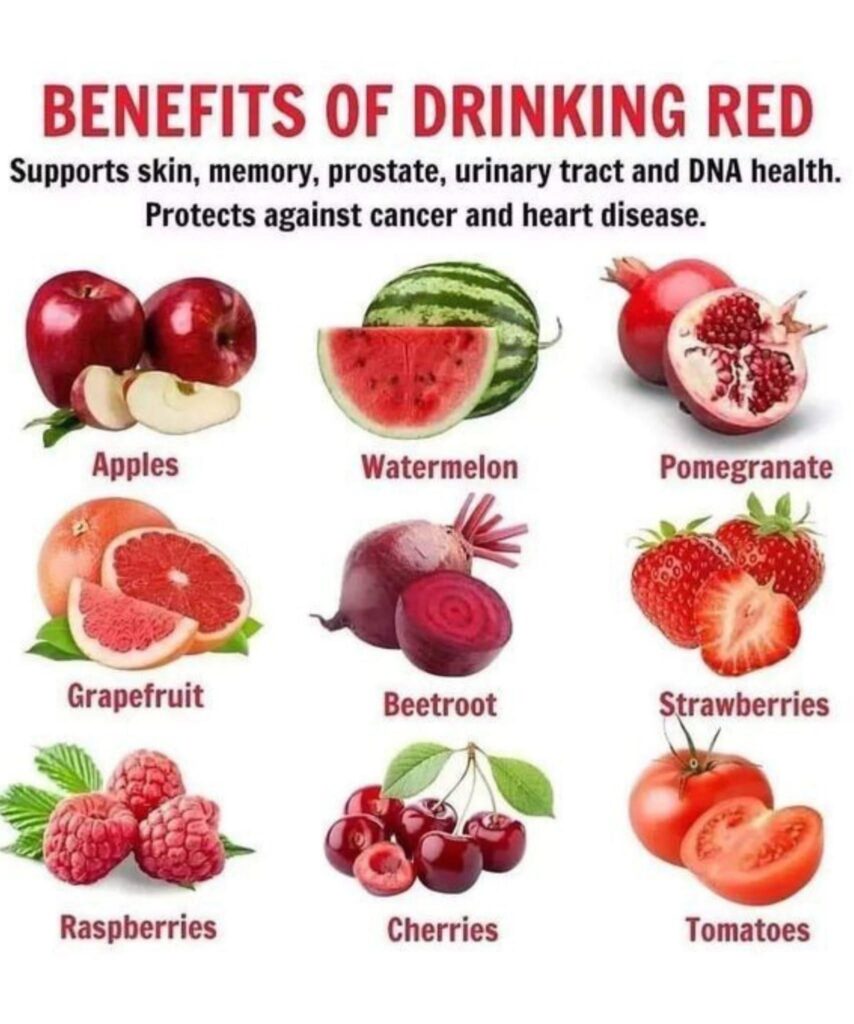  Benefits of Drinking Red  Support your body naturally with the power of red fruits & veggies!