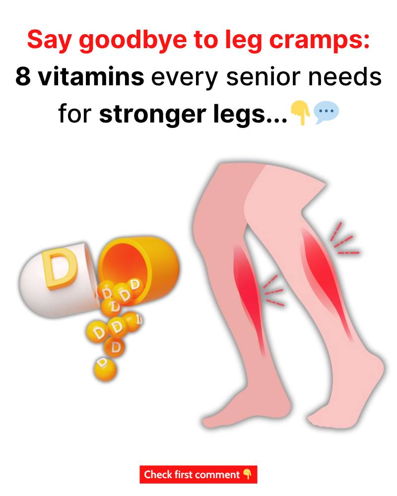 Say Goodbye to Leg Cramps: 8 Vitamins Every Senior Needs for Stronger Legs