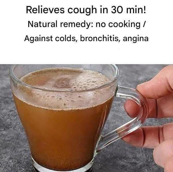 Fast Cough Relief in 30 Minutes! A Natural Remedy with No Cooking Required