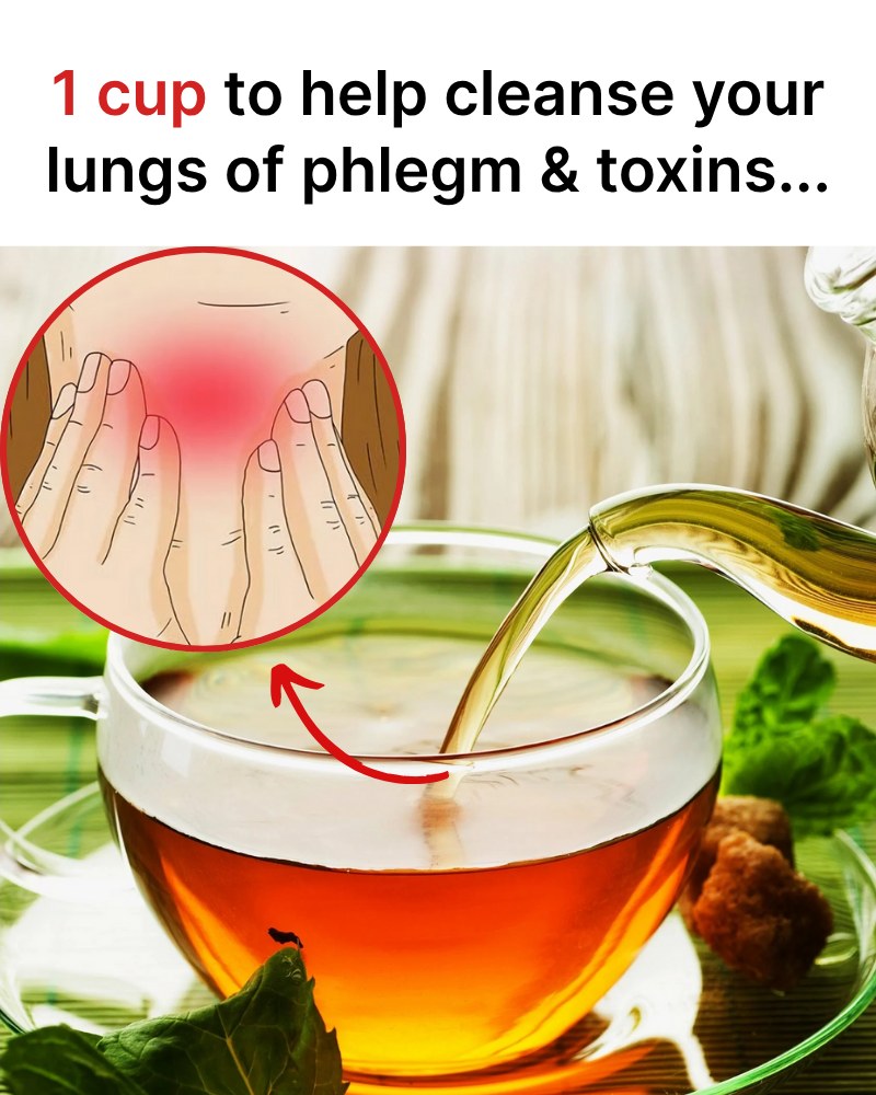 1 Cup to Cleanse Your Lungs of Phlegm and Toxins