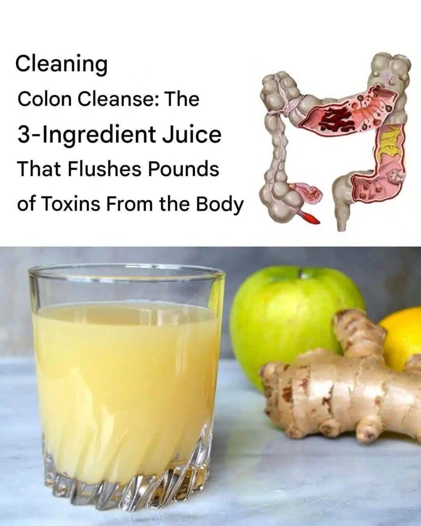 Colon Detox Juice: Apples, Ginger, and Lemon to Flush Out Toxins