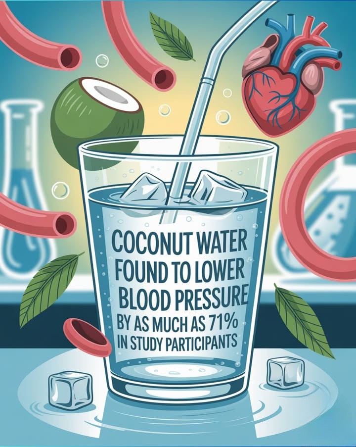 Coconut Water Found To Lower Blood Pressure By As Much As 71% In Study Participants
