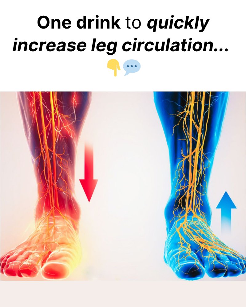 One drink to quickly increase leg circulation