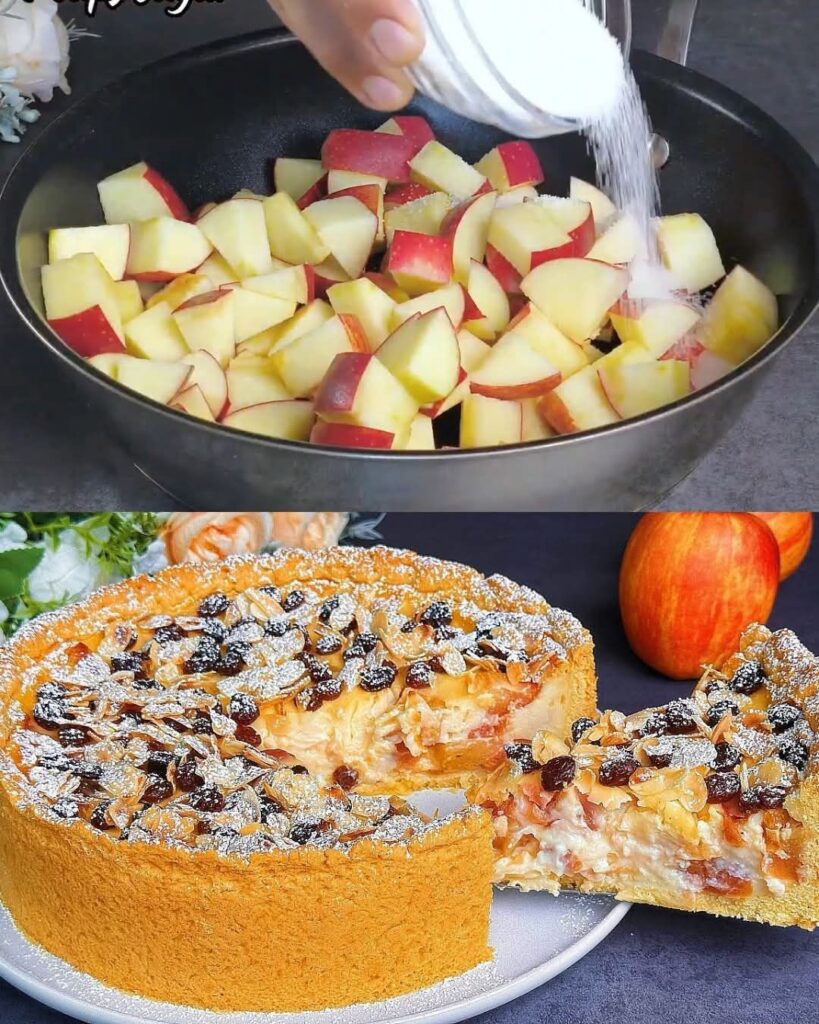 Caramelized Apple Cream Cake