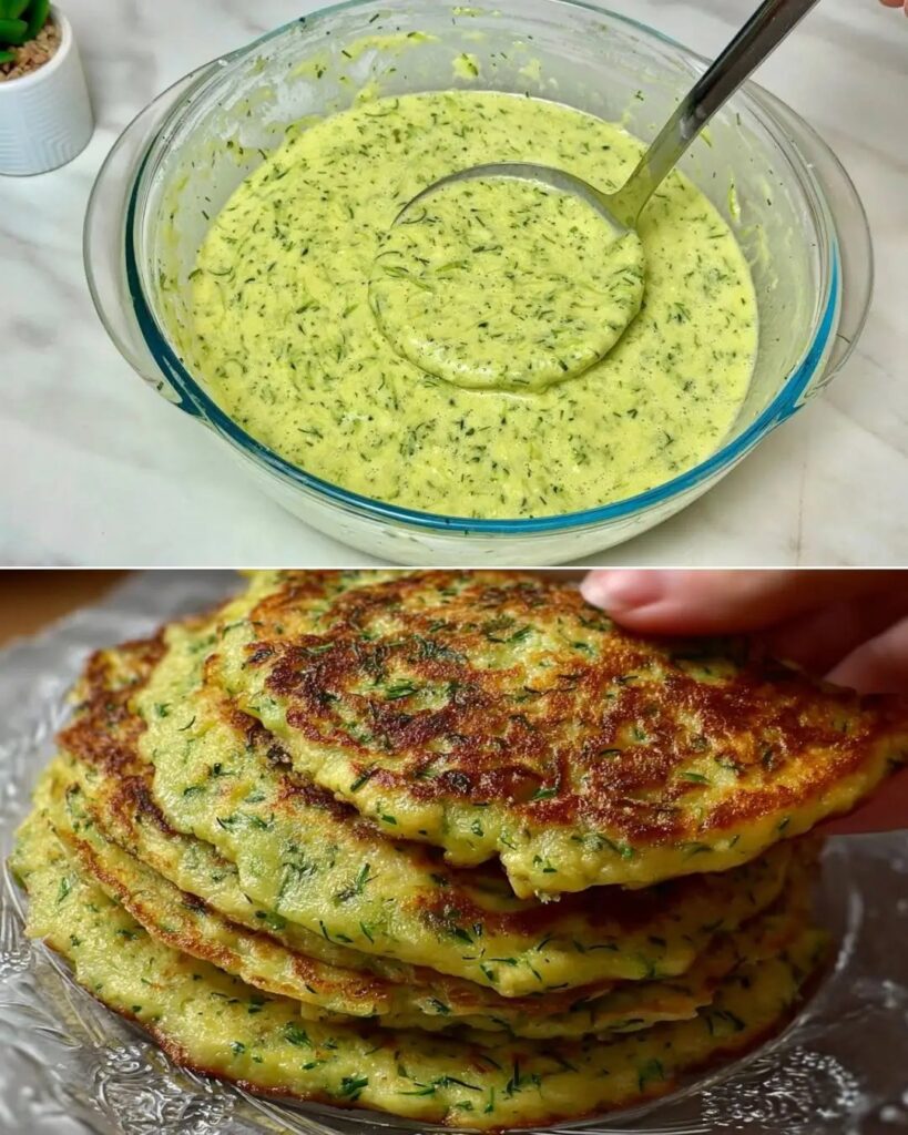 Crispy Zucchini Herb Pancakes