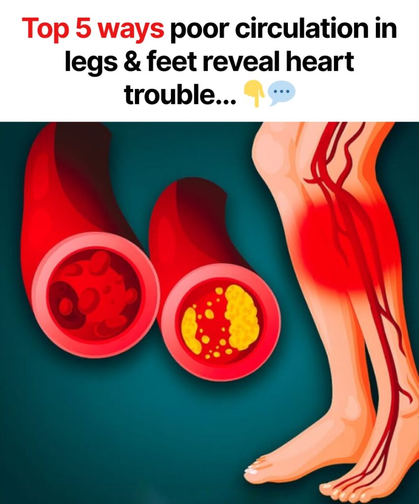 Top 5 ways poor circulation in legs and feet reveal heart trouble