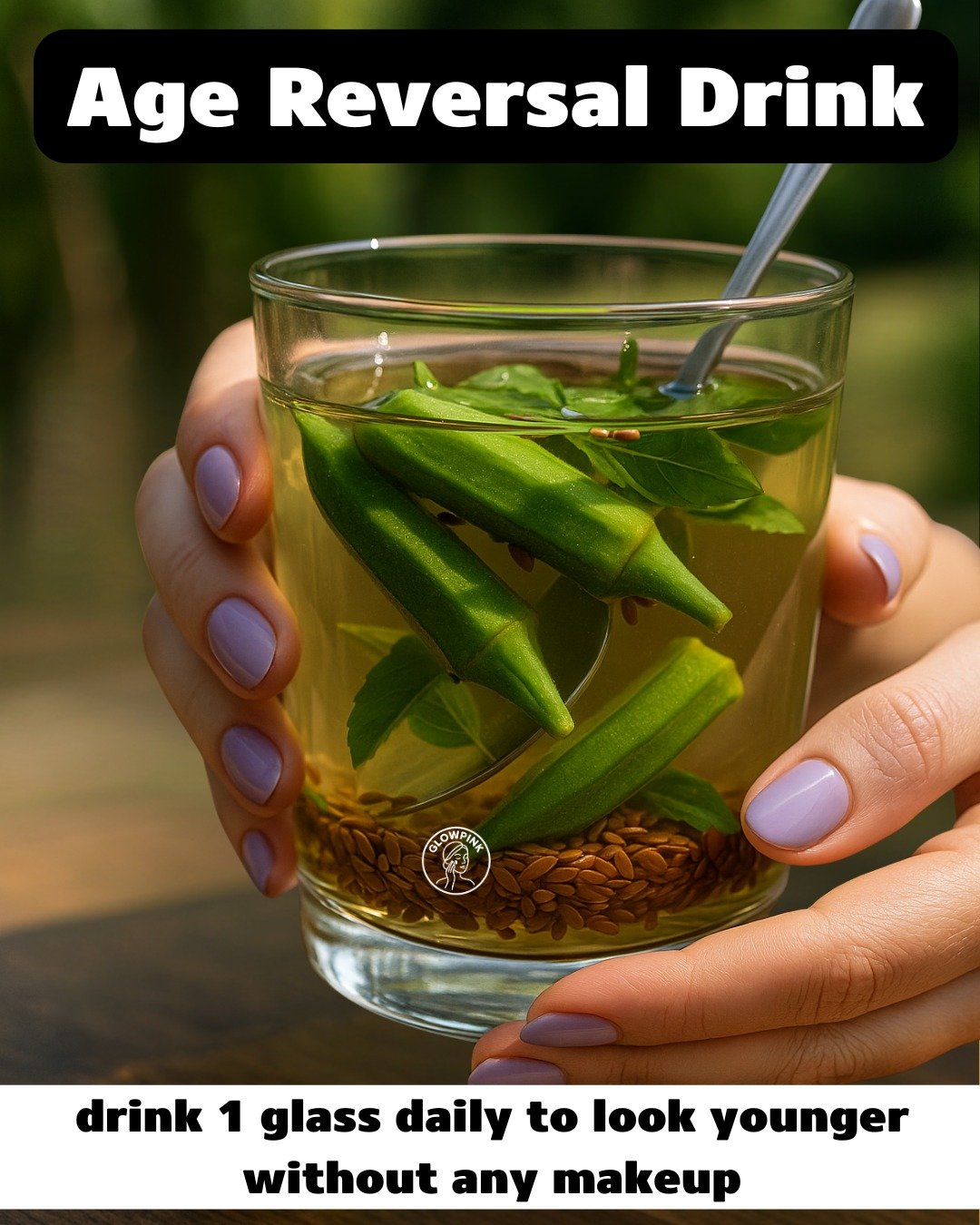 Okra Flaxseed Collagen Drink: Youthful Flawless Skin At Any Age
