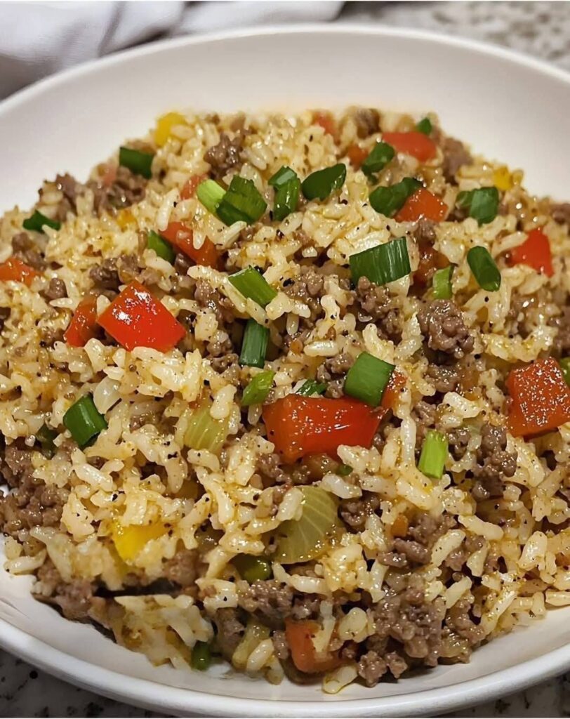 Dirty Rice with Ground Beef