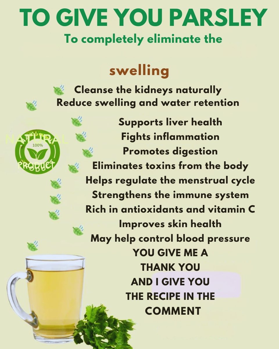 🌿 Parsley Tea for Bloating Relief and Fluid Balance