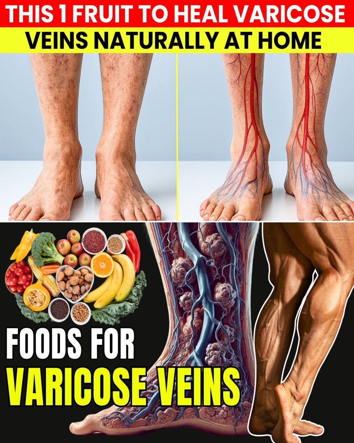 Forget Expensive Treatments — These Cheap Fruits Eliminate Varicose Veins and Swollen Legs Fast!