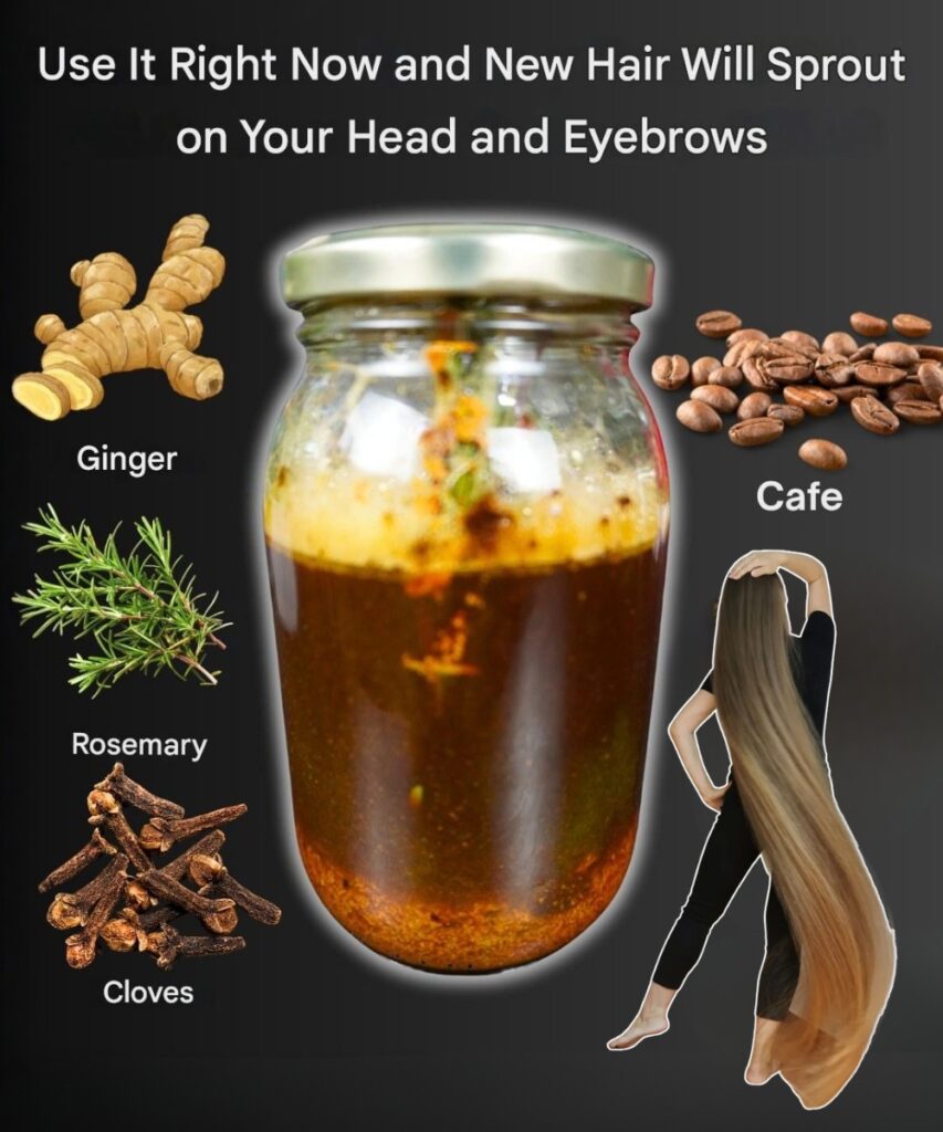 🌿 Grow Thicker, Healthier Hair Naturally with Rosemary, Clove, Avocado Seed, Coffee & Ginger