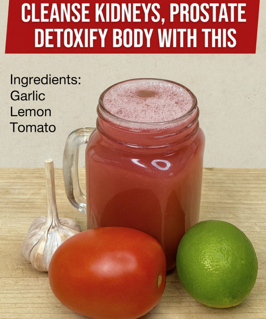 Cleanse Your Kidneys, Prostate, and Body Naturally with Garlic, Lemon, and Tomato Juice