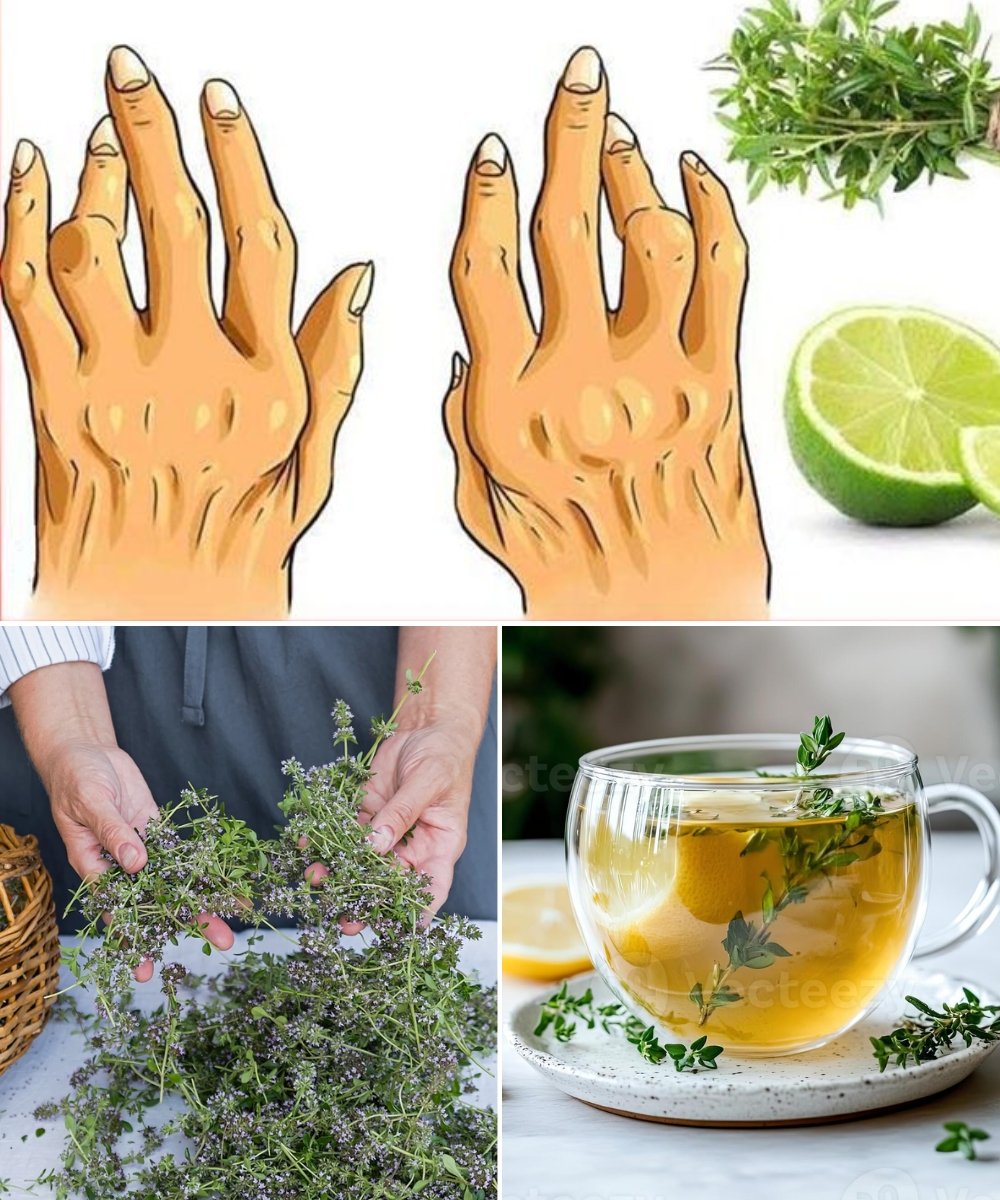 🌿 Thyme and Lemon: A Natural Remedy for Arthritis and Inflammation