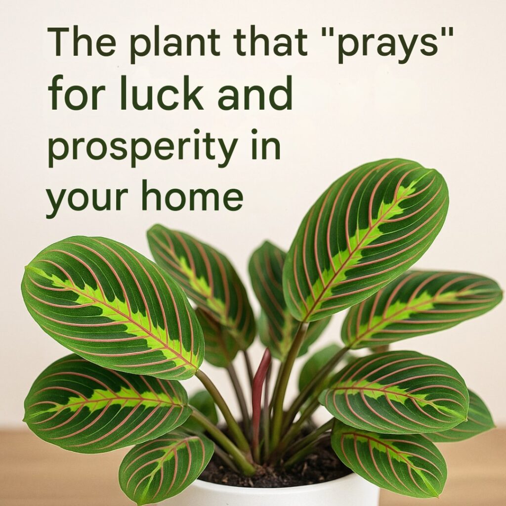 The plant that “prays” to bring luck and prosperity to your home