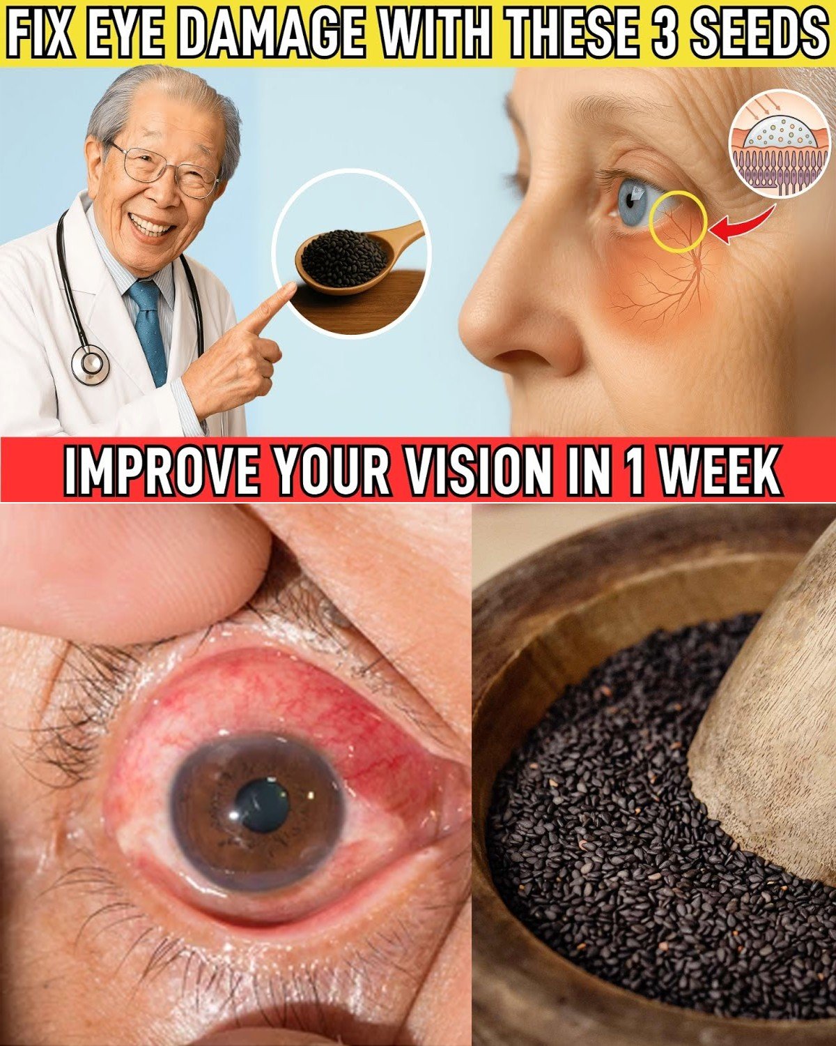 Eat This Seed Daily to Sharpen Your Eyes Naturally!