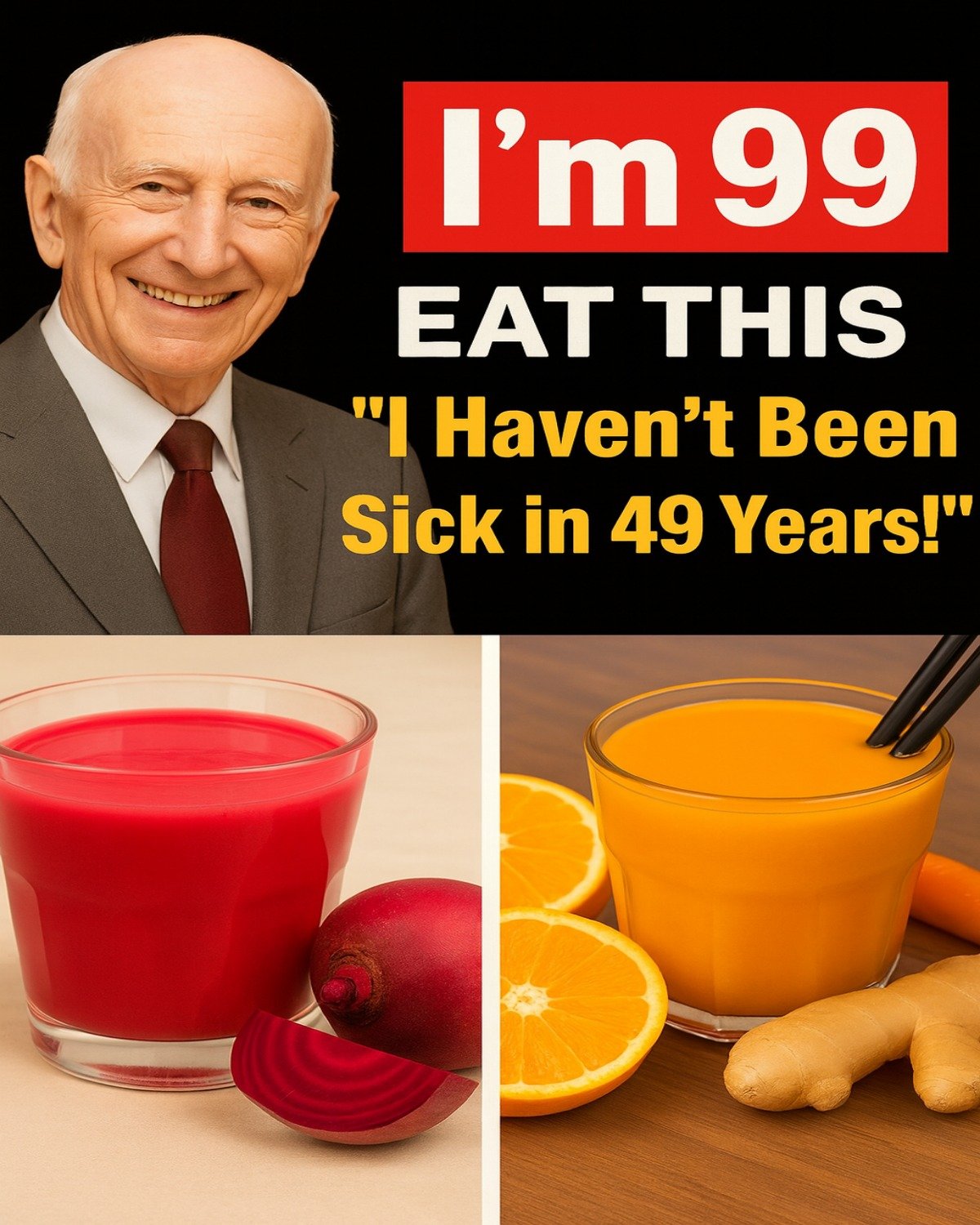 Dr. Norman Walker at 99: “49 Years Without Illness!” – His 7 Daily Superfoods Revealed