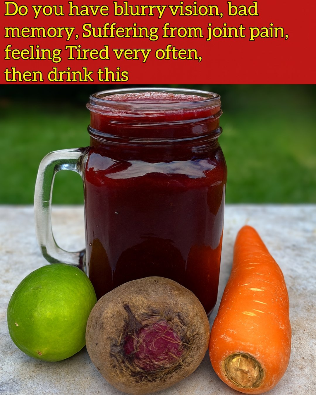 Natural Energy and Vision Booster Juice: The Ultimate Drink for Tiredness, Joint Pain & Memory Problems