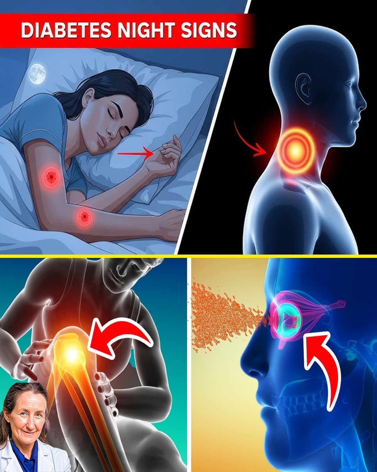 7 Nighttime Signs of DIABETES + 8 Tips to Avoid Blood Sugar Spikes WITHOUT Cutting Carbs!