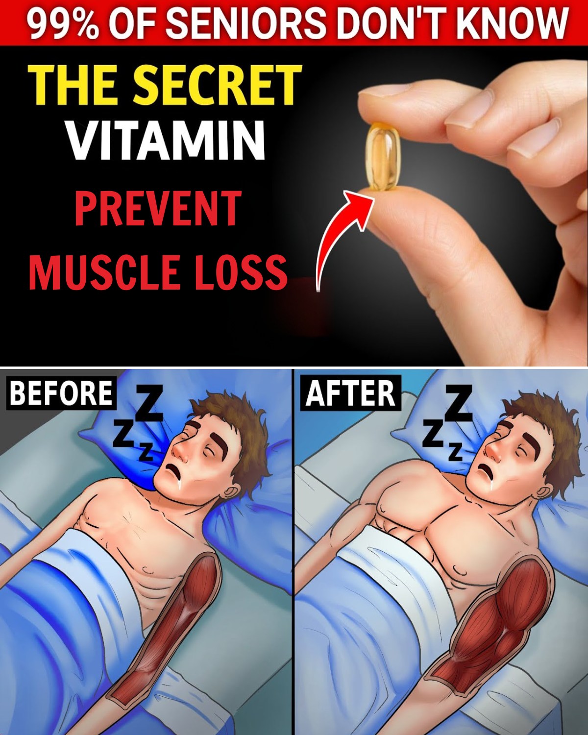 Take These 3 Vitamins to Help Prevent Muscle Loss After 60