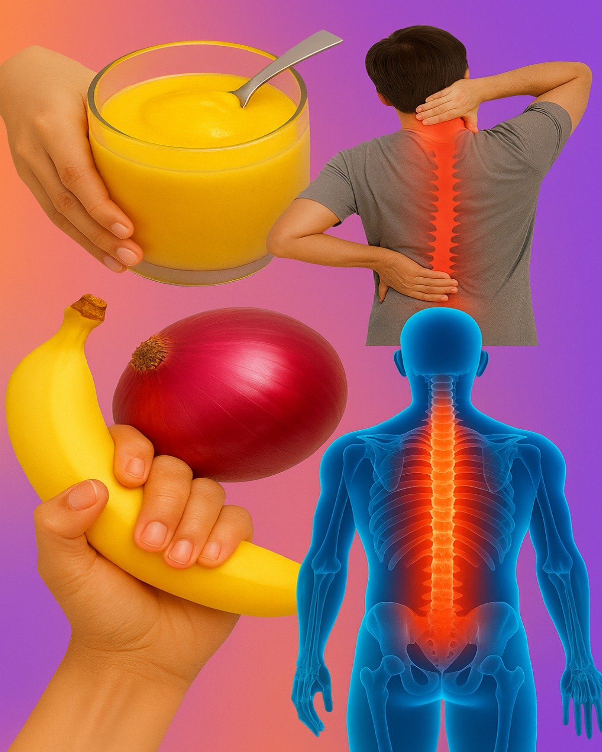 Banana & Onion Smoothie: Natural Relief for Back and Spine Pain