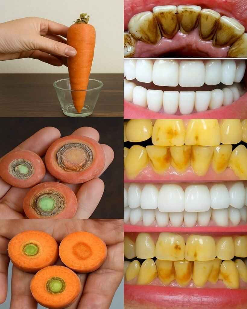 Whiten Teeth Like Pearls in 2 Minutes with This Carrot Top Remedy: Your Smile’s Secret Weapon