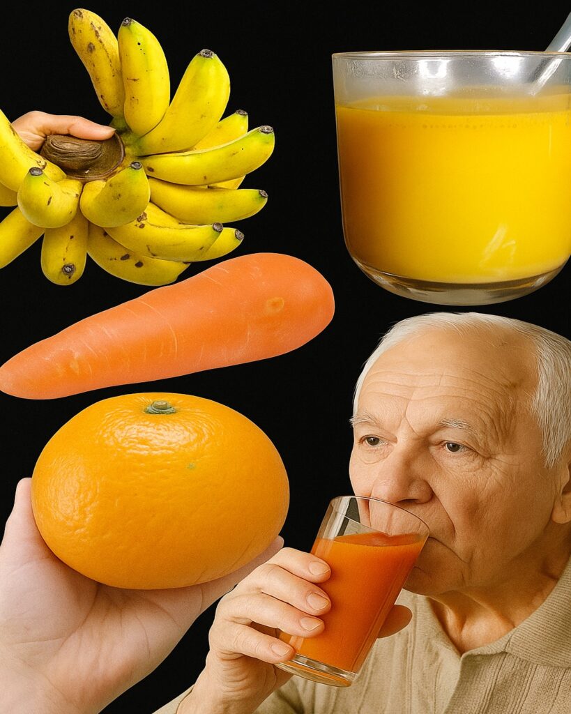 Power Up Your Golden Years: Banana, Carrot, and Orange Juice That Fuels Seniors All Day