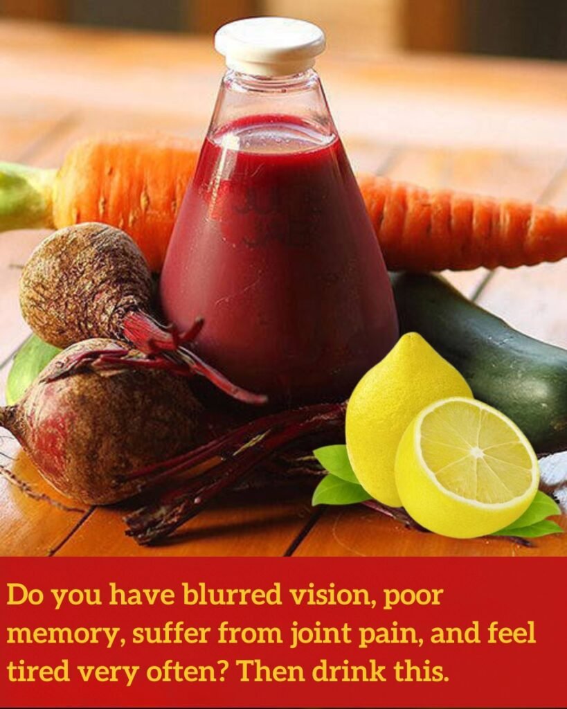 ⚡ Natural Juice for Energy & Vision: Beet + Carrot + Lime