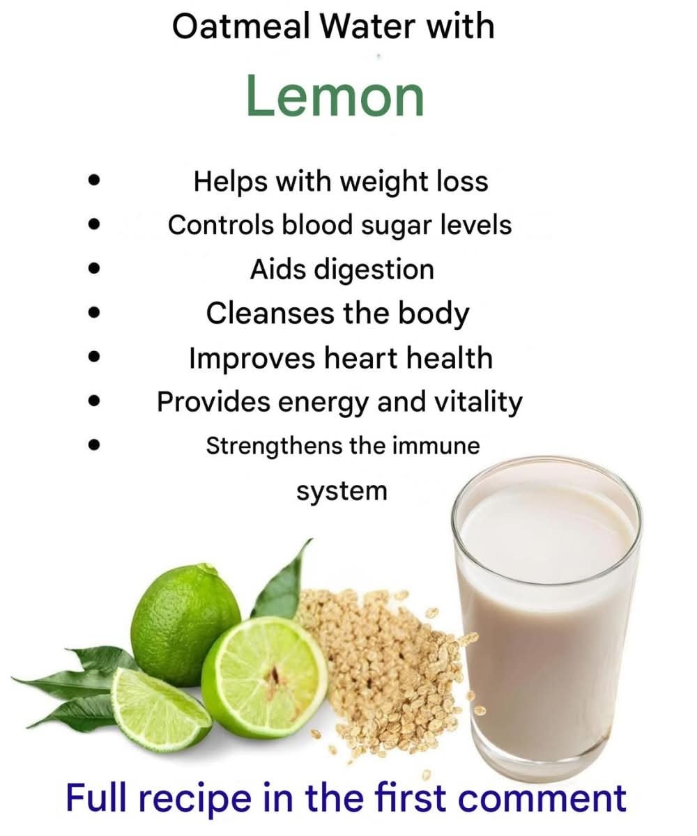 Oat Water with Lemon: The Natural Drink for Weight Loss and Energy