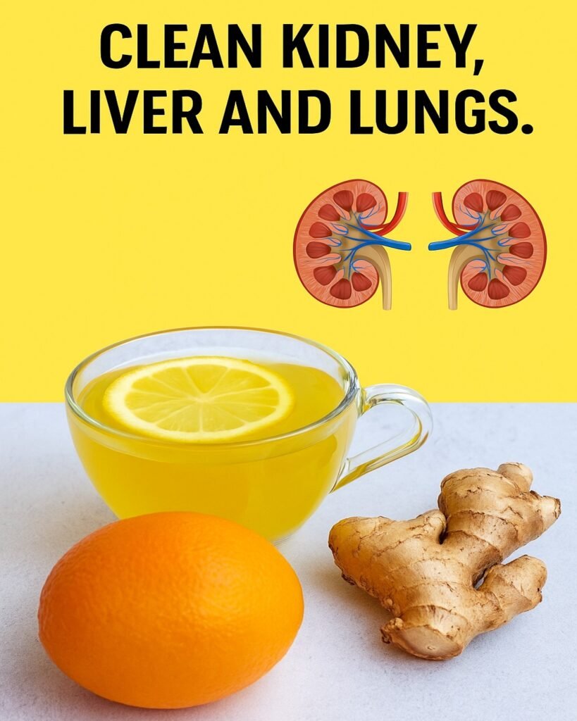 Clean Kidney, Liver, and Lungs: Killer of Bacteria with Ginger and Orange