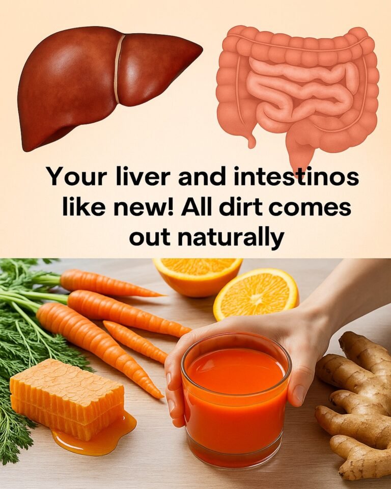 Your intestines and liver will be like new! In just 14 days, all the waste comes out. – Carrot, orange, ginger and honey juice