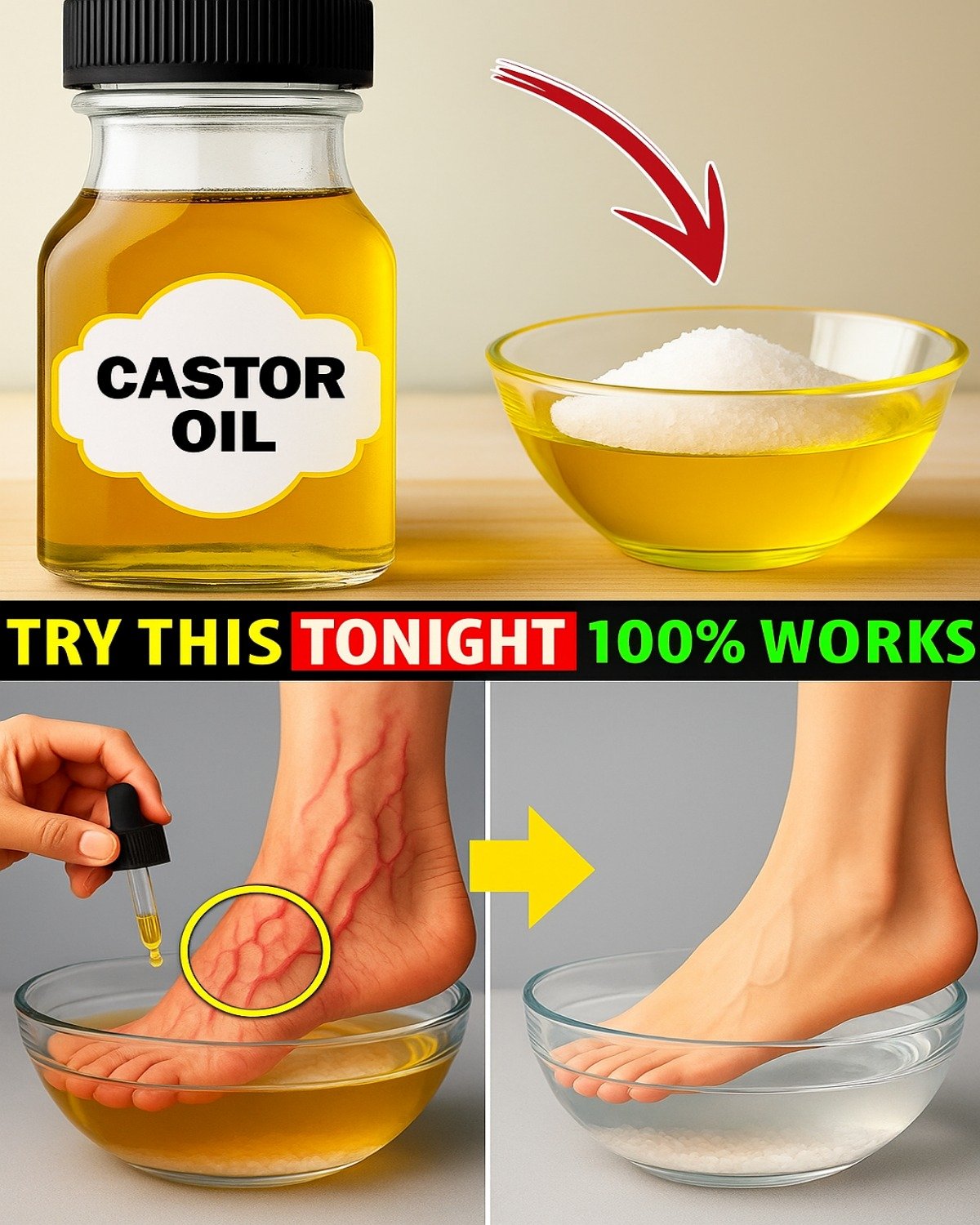 WOMEN AFTER 65: The 10-Day Castor Oil + Epsom Salt Foot Soak That May Transform How You Feel