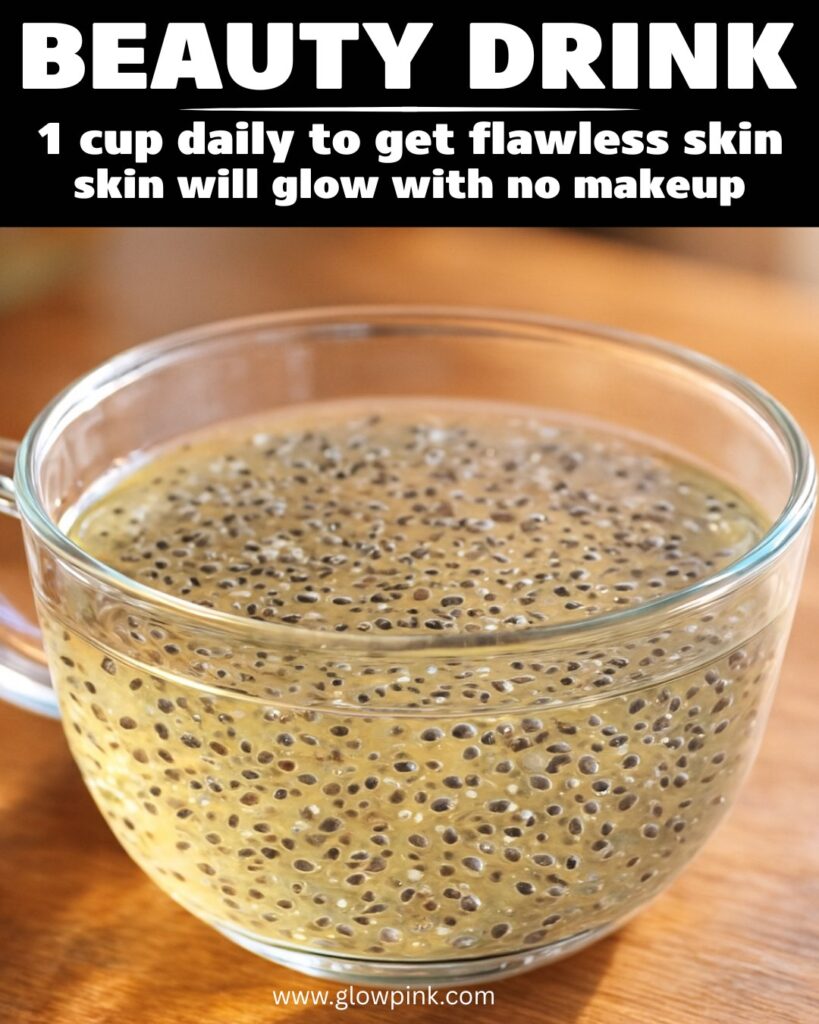 Skin Glow Drink With Chia Seeds