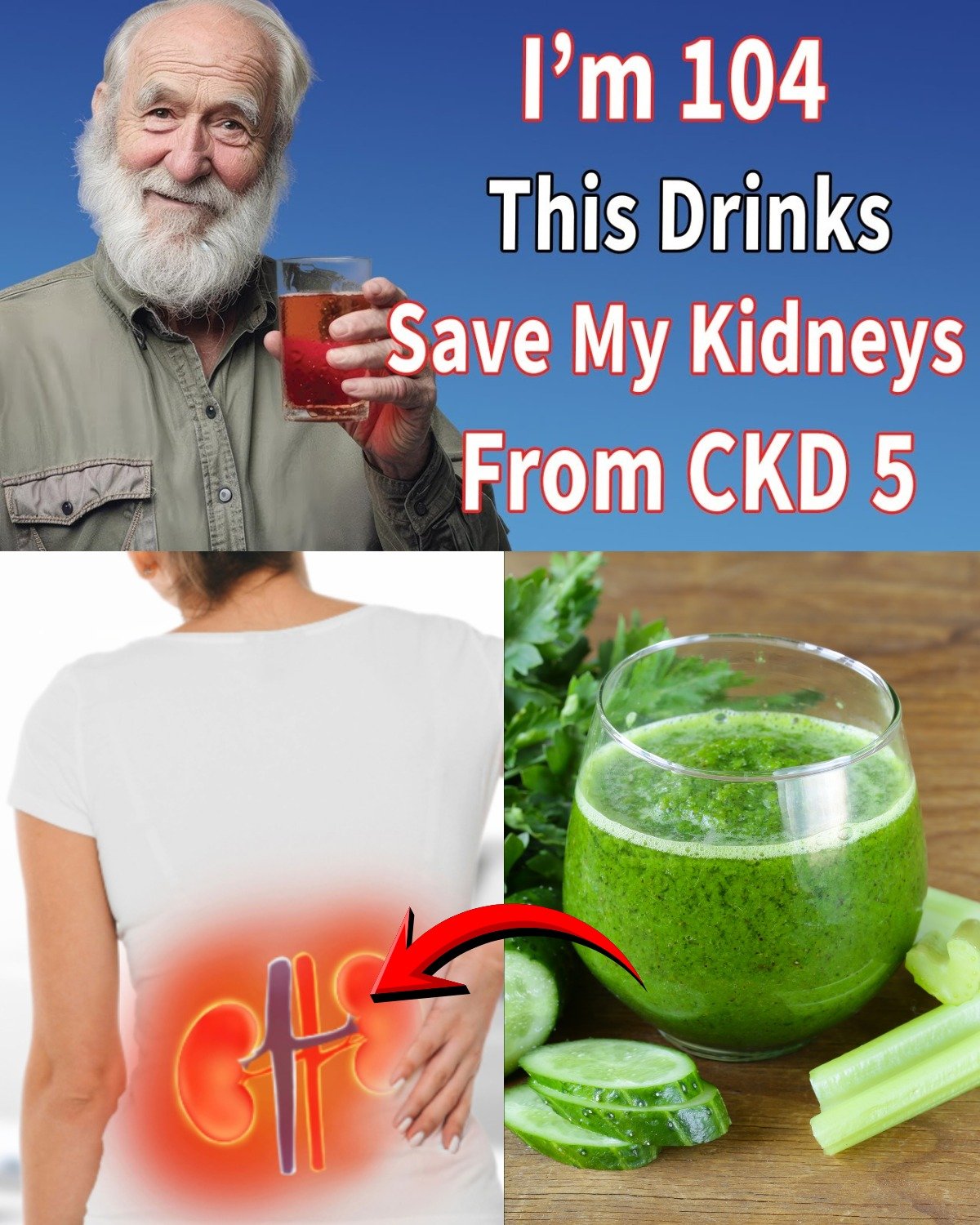 Seniors: 12 Best Morning Drinks to Flush Toxins & Lower Creatinine Fast!