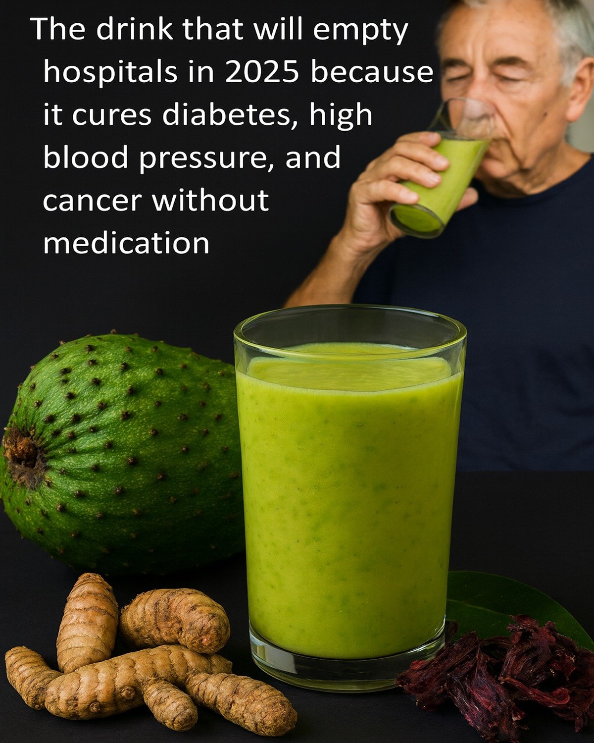 Soursop, Turmeric & Hibiscus Smoothie: The Immunity Powerhouse Seniors NEED to Try NOW