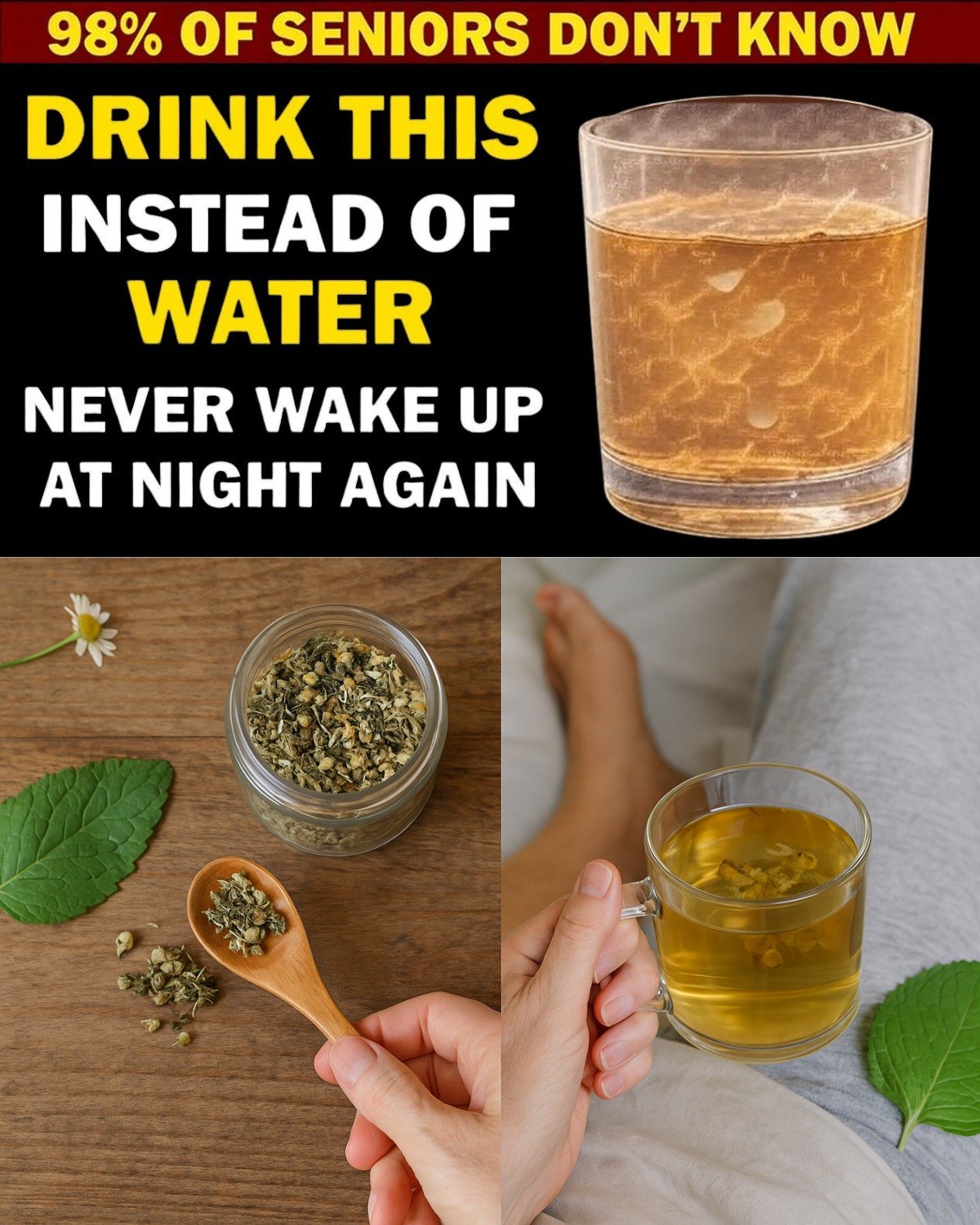 Over 60? Waking at 2 A.M. Every Night? Sip THIS 60 Minutes Before Bed for Deeper, Unbroken Sleep