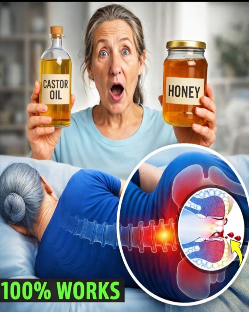 Old Doctors’ Secret: 2 Drops of Castor Oil on Honey Changes Life for Women After 50!