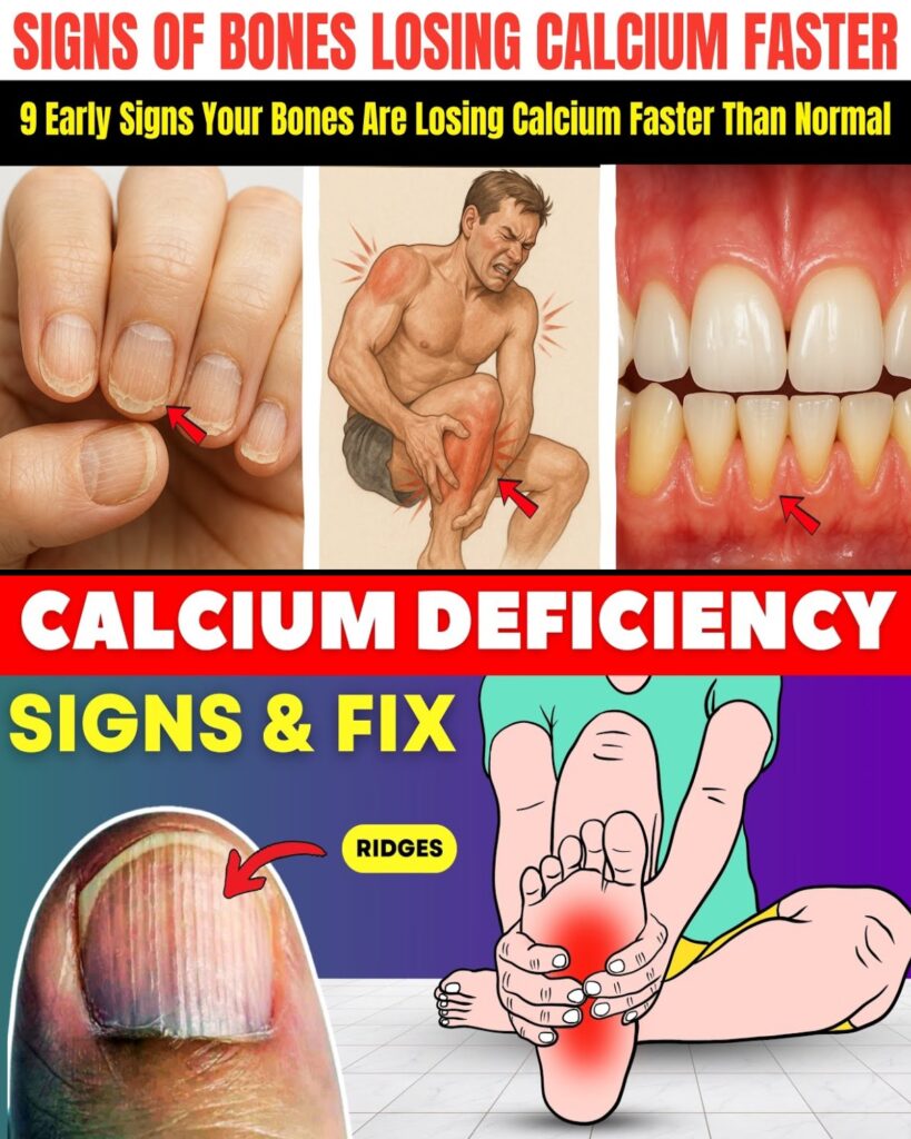 9 Early Signs Your Bones Are Losing Calcium Faster Than Normal (You Ignore Daily)