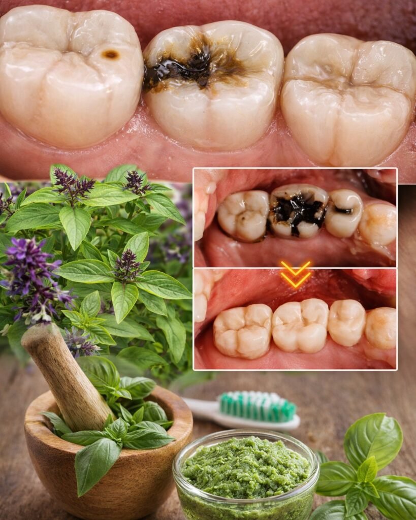 How Holy Basil (Tulsi) May Naturally Support Stronger Teeth, Healthier Gums, Fresher Breath, and Cavity Prevention