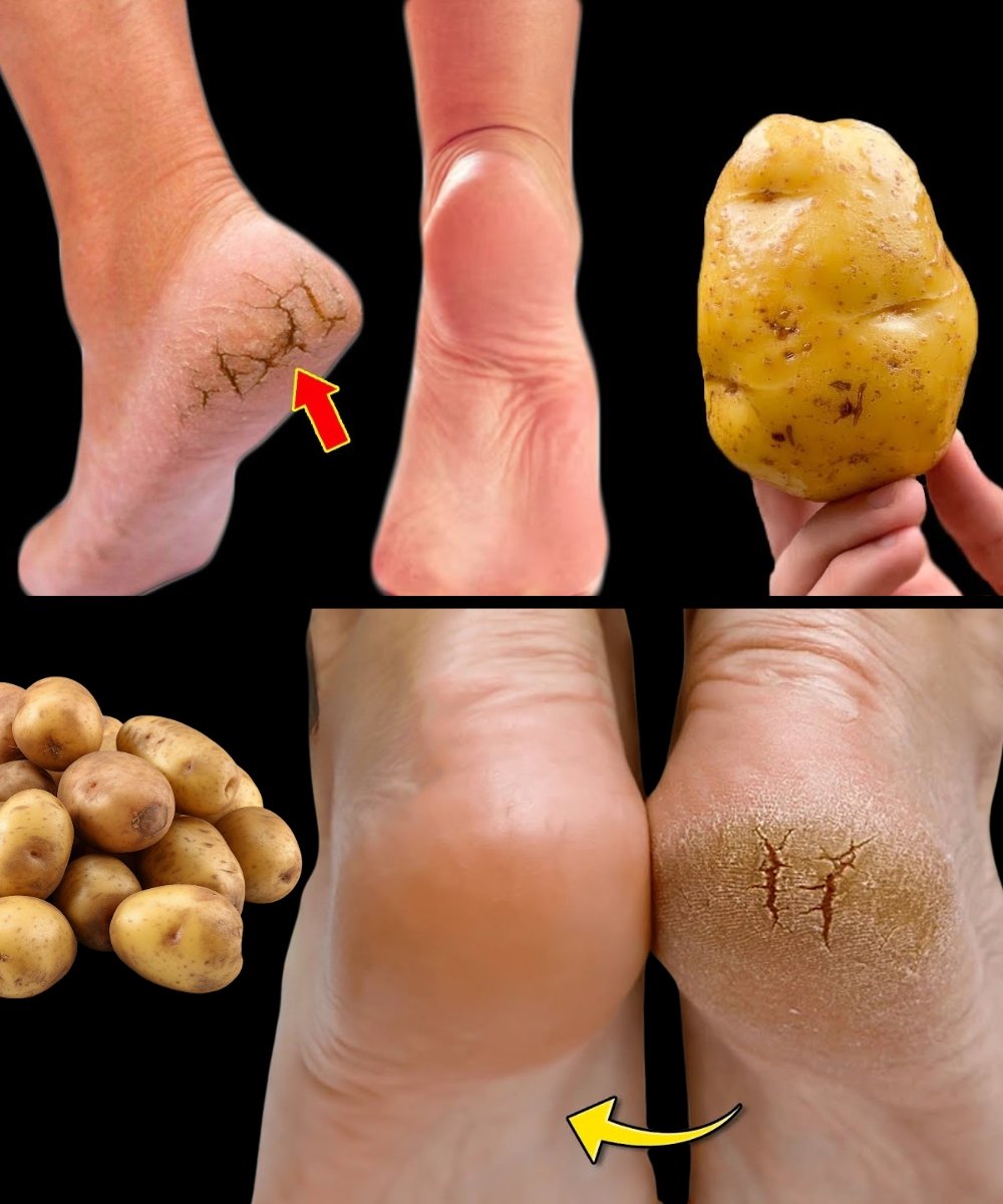 Just ONE Potato Can Help You Say Goodbye to Cracked Heels for Good