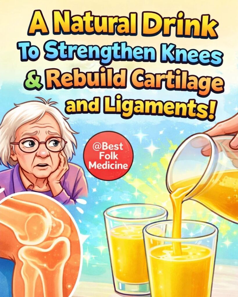 The Best Natural Drink For Strengthening The Knees, Rebuilding Cartilages And Ligaments
