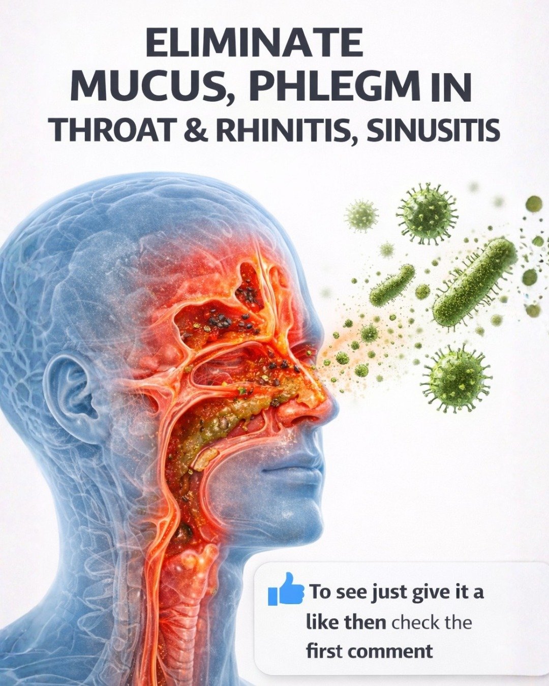 Eliminate Mucus, Phlegm in the Throat and Nose, and Rhinitis Naturally: Powerful Home Remedies