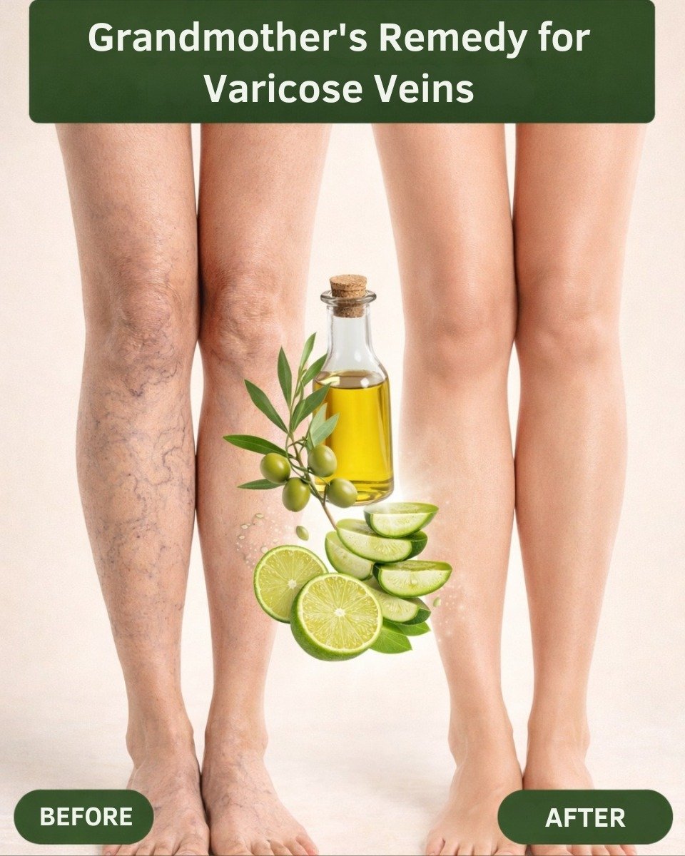 🌿 Grandma’s Remedy for Varicose Veins