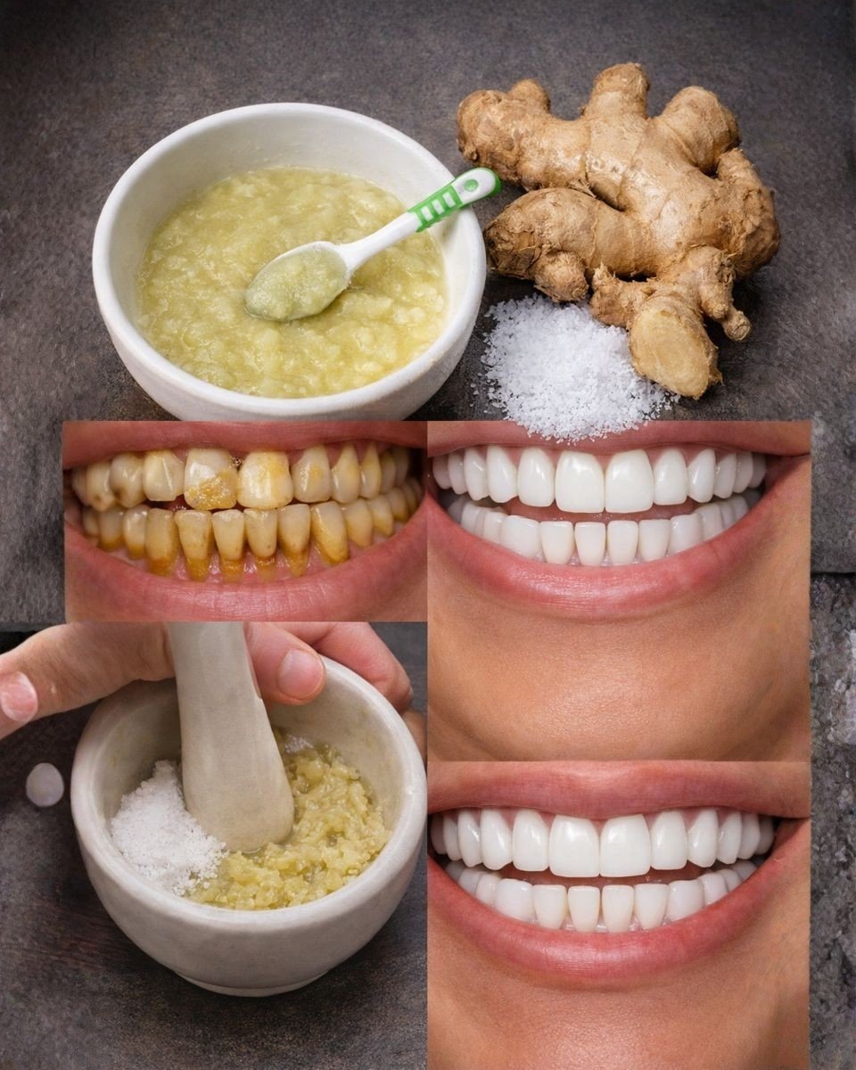 🌿✨ Ginger and Salt for Whiter Teeth: A Gentle Natural Trick or Just Another Trend?