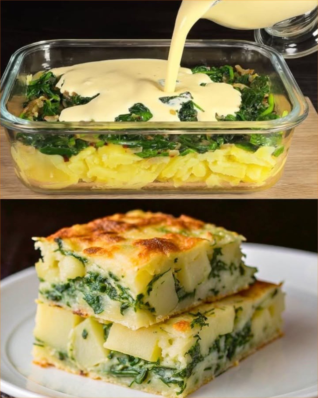 Spinach and Potato Casserole