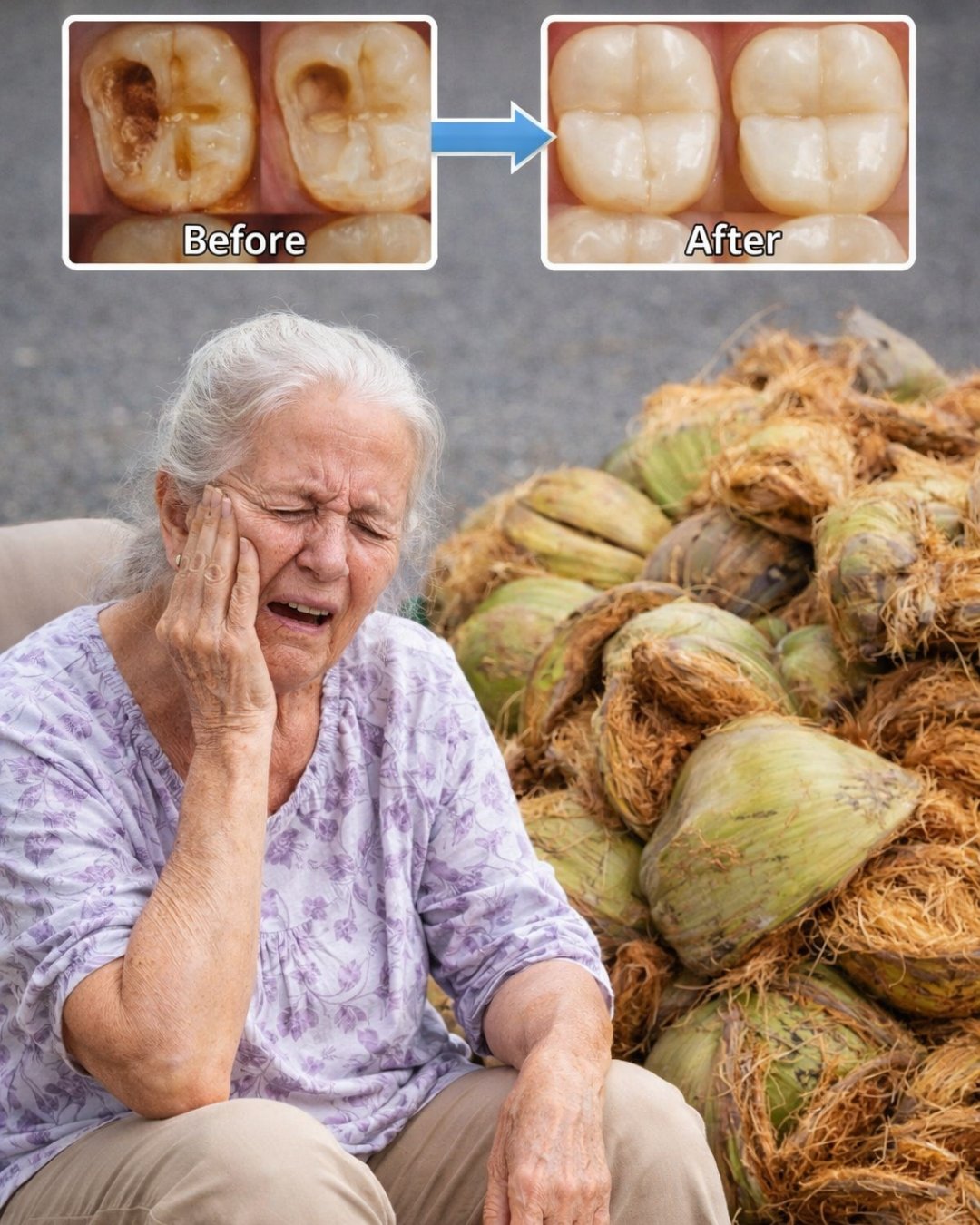 Say Bye-Bye to Toothache? The Traditional Coconut Husk Remedy Explained