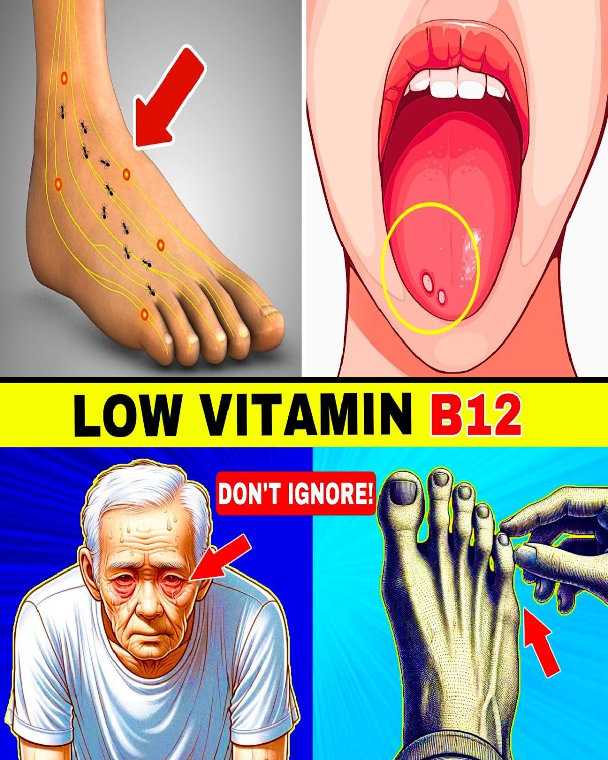 7 Weird Signs of Low Vitamin B12 (Symptoms You Might Be Ignoring)