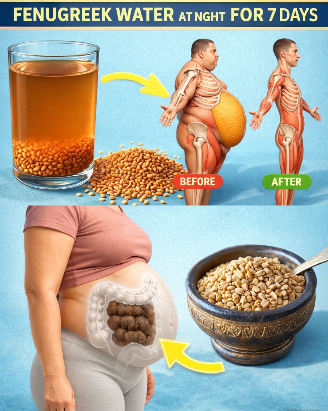 What Happens If You Drink Fenugreek Water Every Night for 7 Days? (Blood Sugar & Belly Fat Insights)