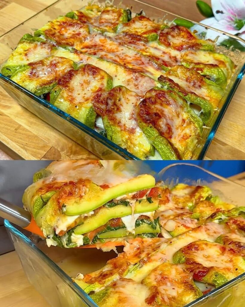 Layered Zucchini & Spinach Gratin